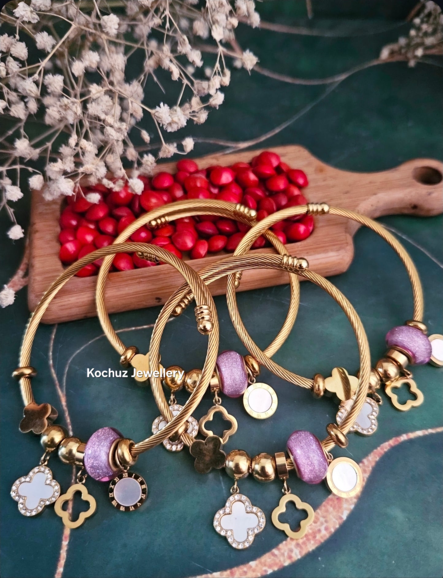 BANG1347 -Anti Tarnish Charm Bracelet