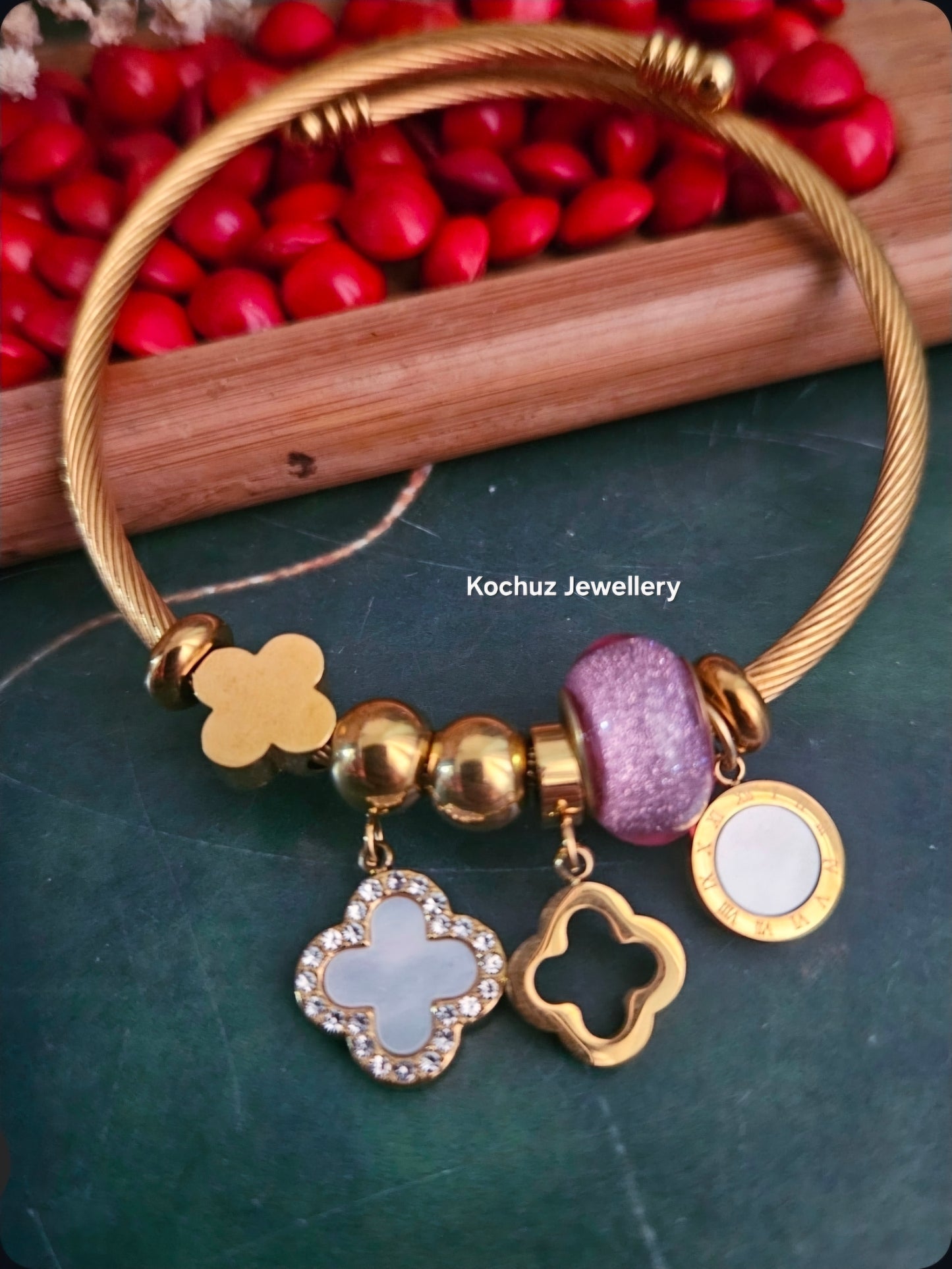 BANG1347 -Anti Tarnish Charm Bracelet