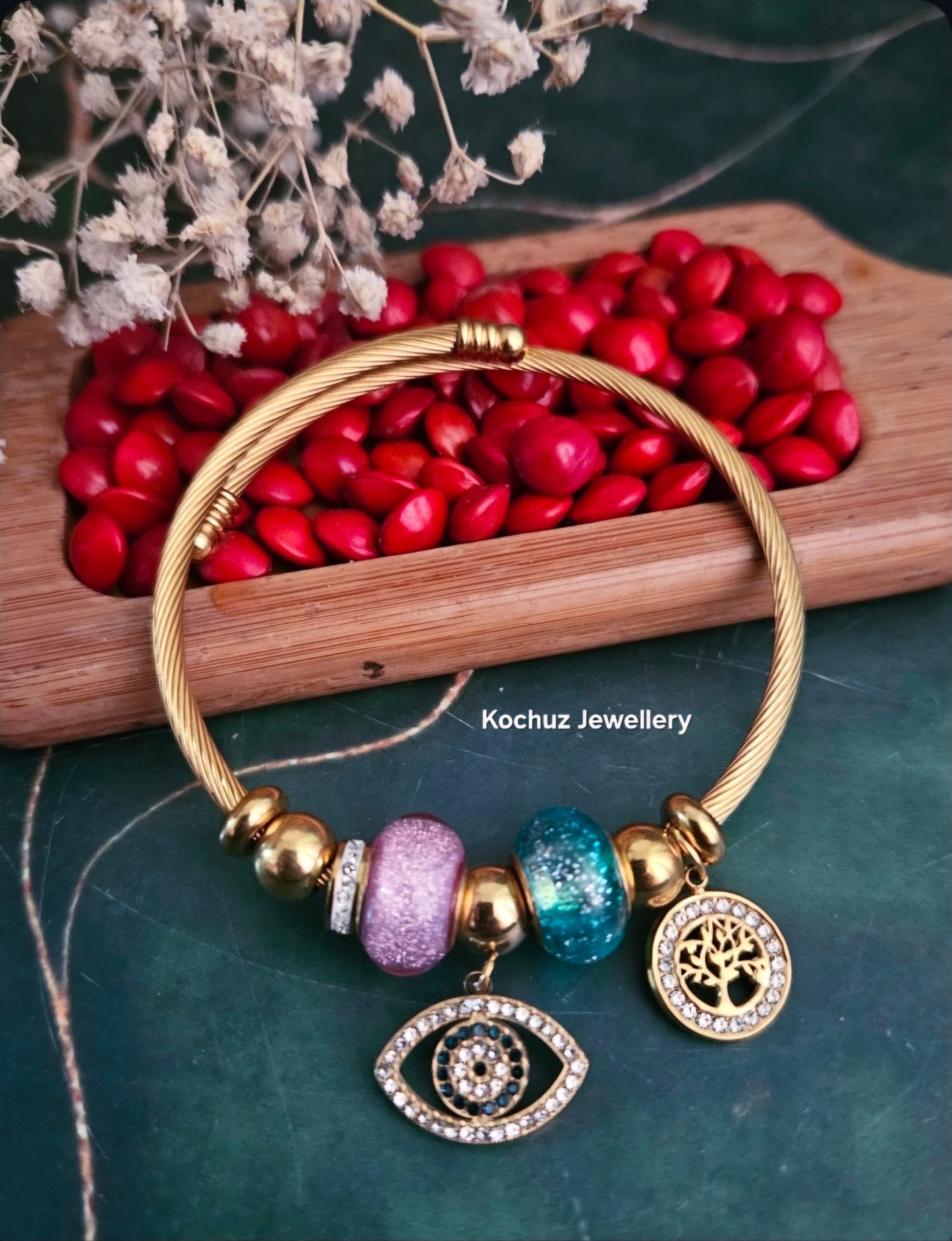 BANG1352 -Anti Tarnish Charm Bracelet