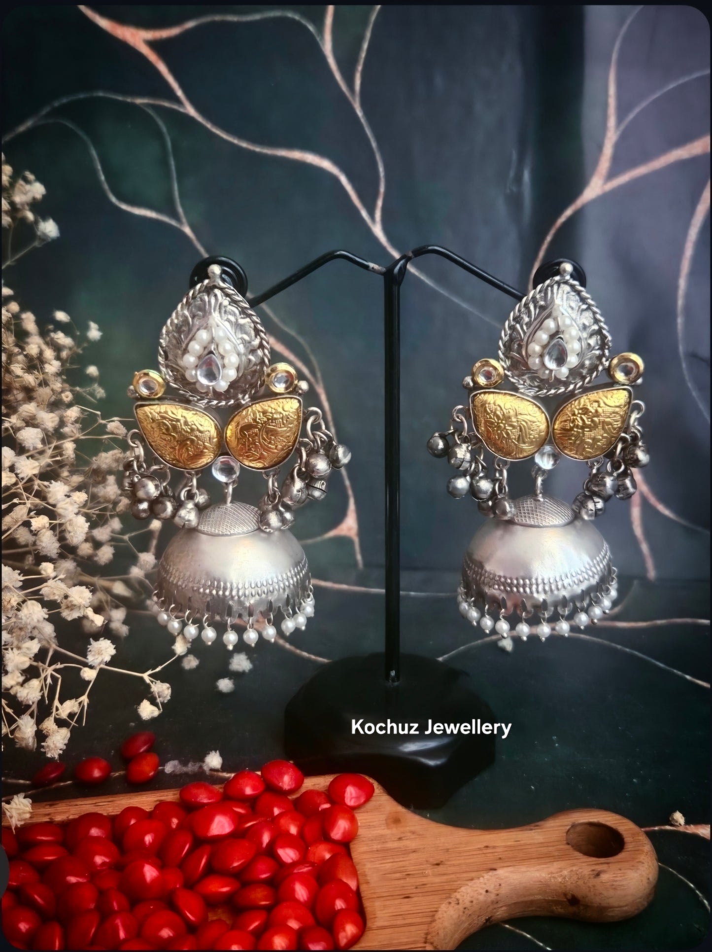 EAR1285 - Premium Dual Tone Jhumka