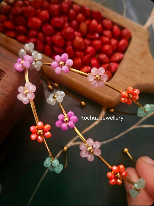 BANG1364 - Flower Anti Tarnish Bangles