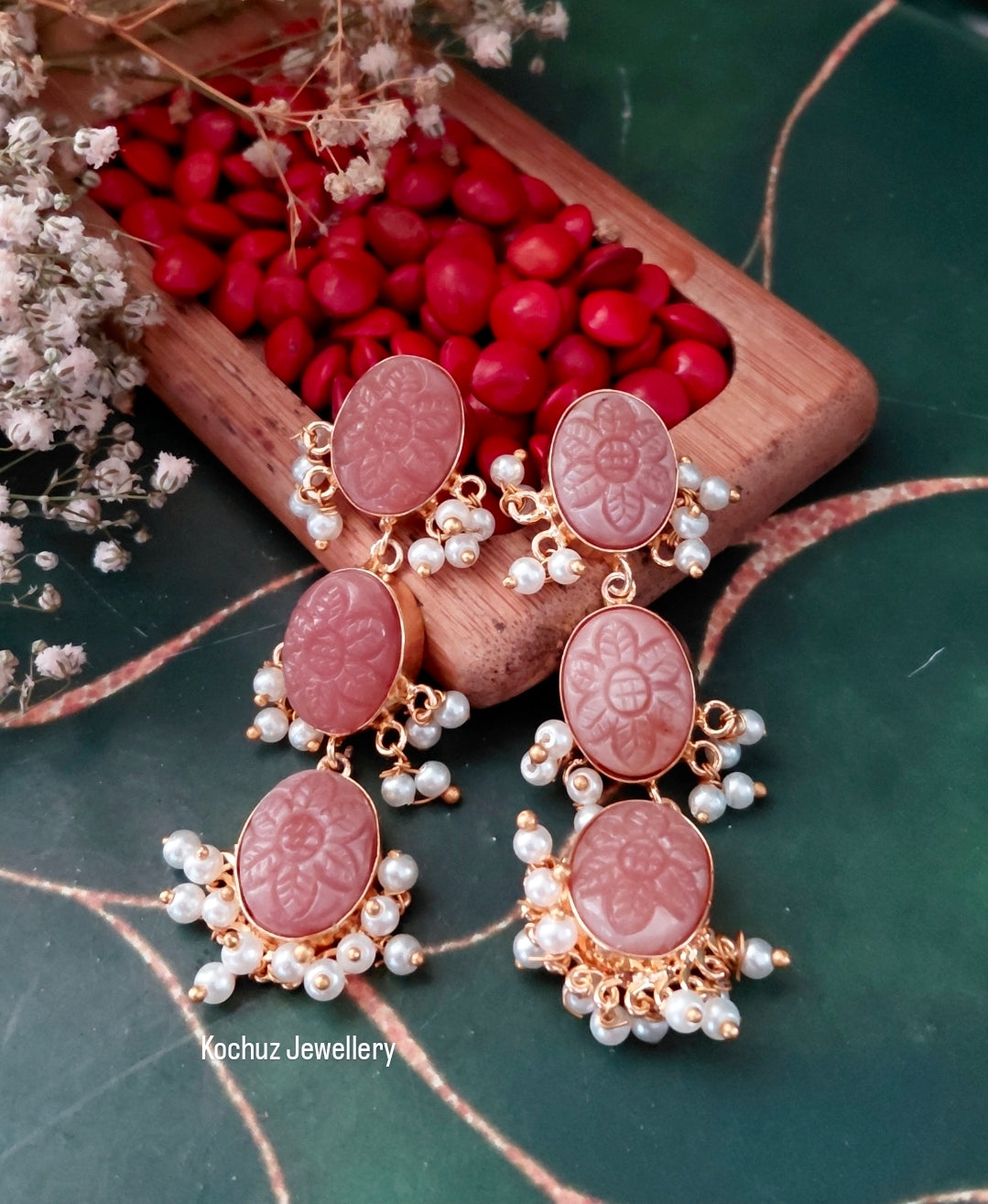 EAR1316 - Glass Stone Minimal Earrings