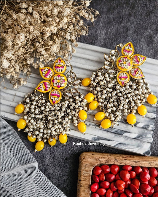 EAR1130 - Enamel Statement Earrings