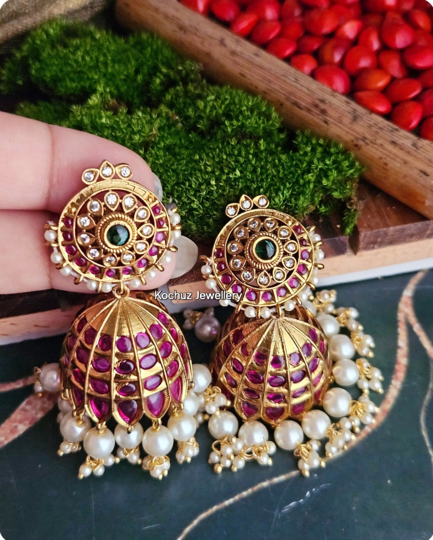 EAR1196 - Traditional Statement Jhumka