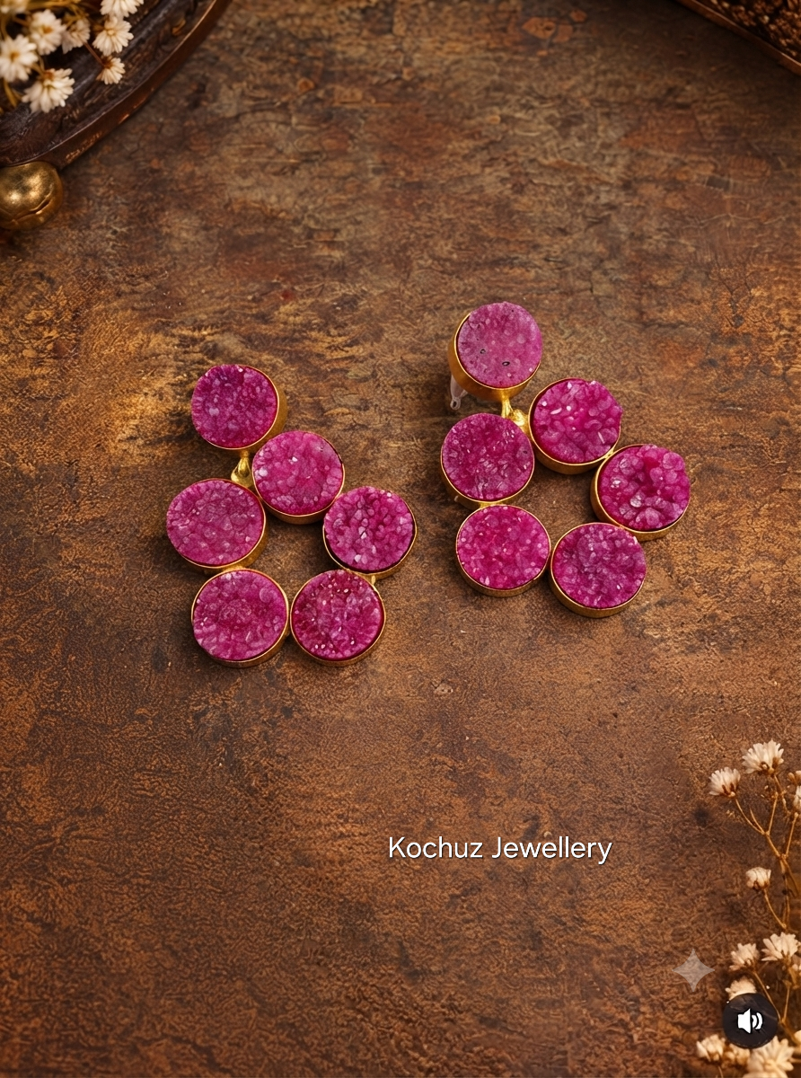 EAR1061 - Druzy Earrings