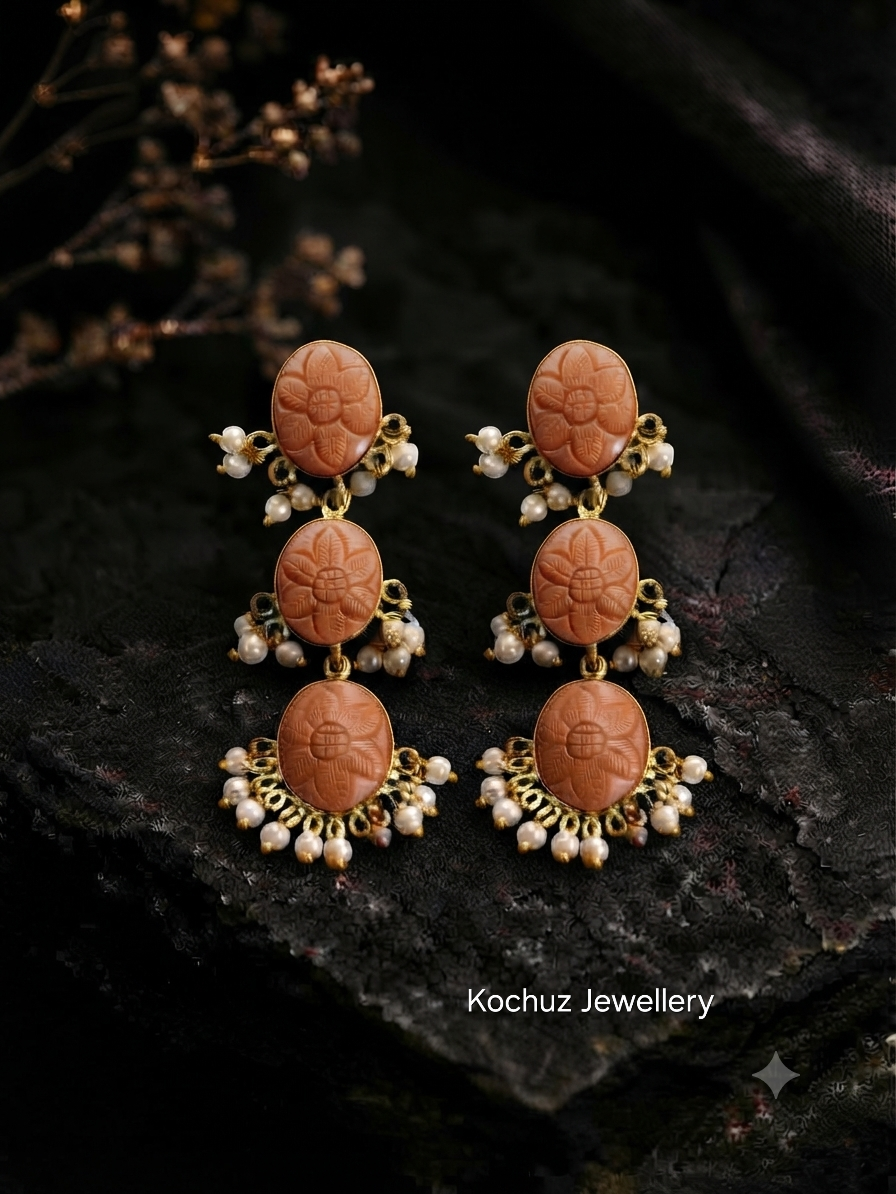EAR1316 - Glass Stone Minimal Earrings