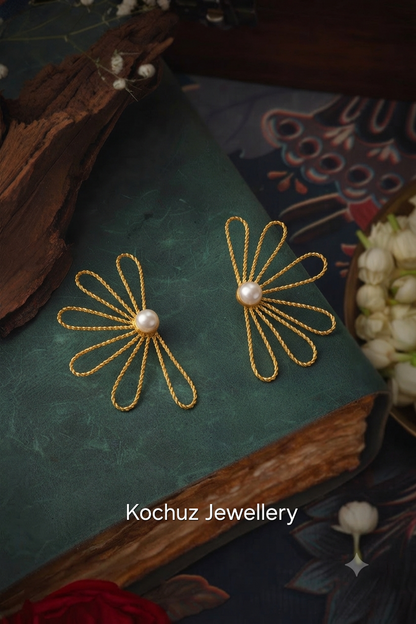 EAR1318 - Glass Stone Minimal Earrings