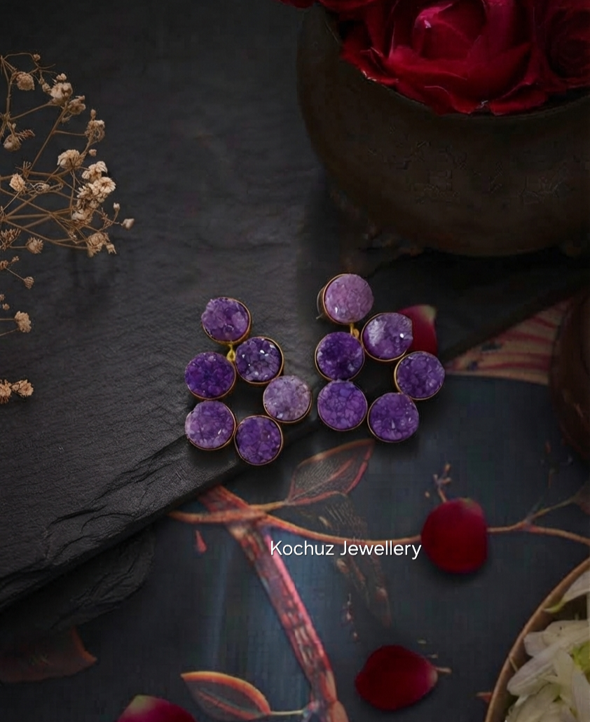 EAR1061 - Druzy Earrings