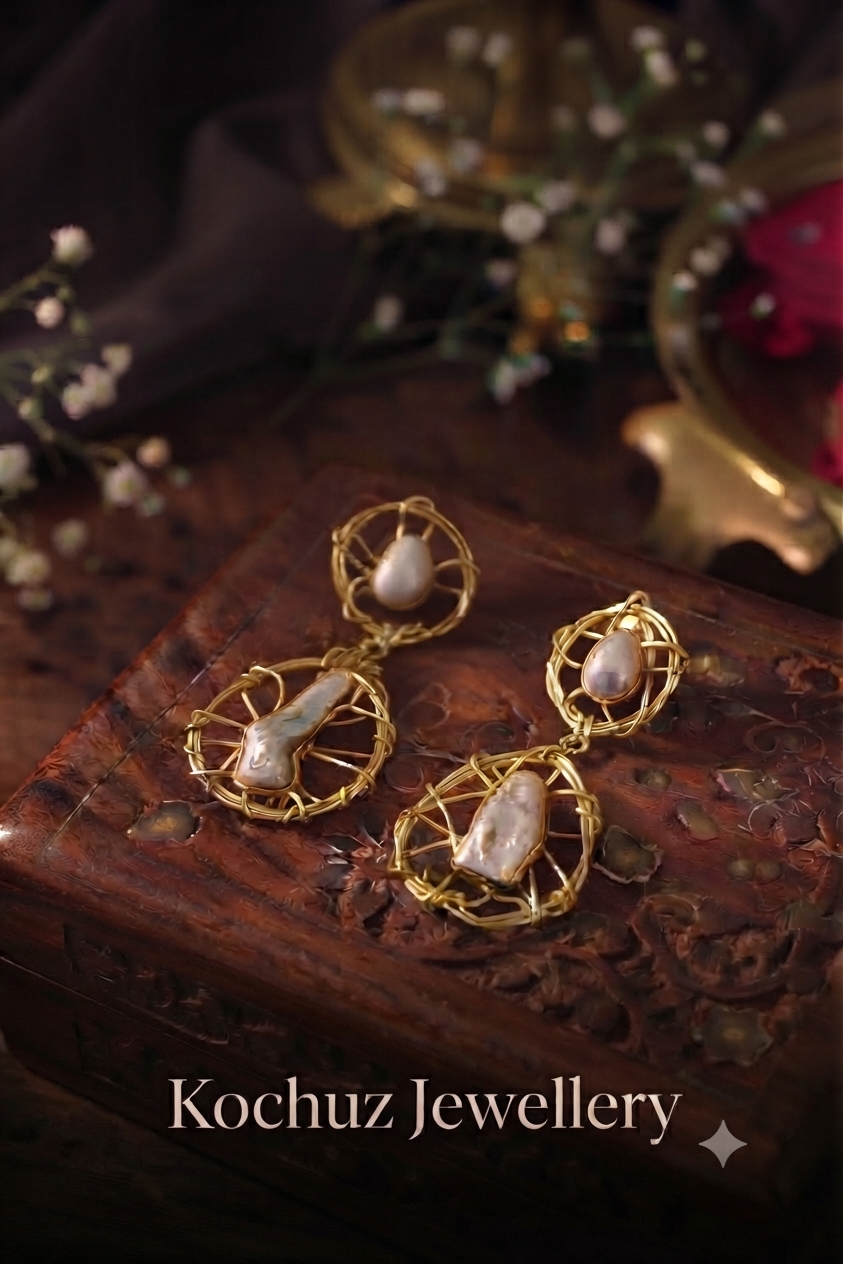 EAR1127 - Baroque Pearl Earrings