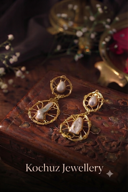 EAR1127 - Baroque Pearl Earrings