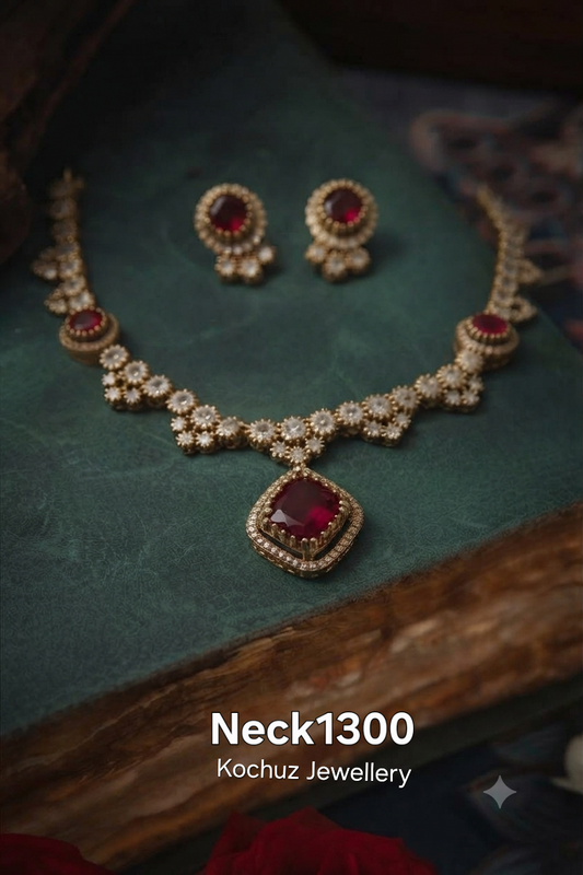 NECK1300 - AD Stone Neckpiece