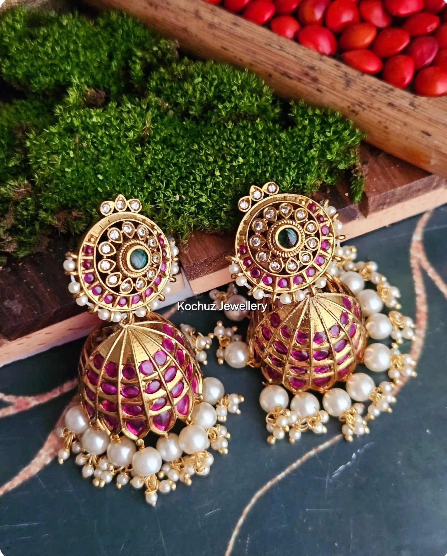 EAR1196 - Traditional Statement Jhumka